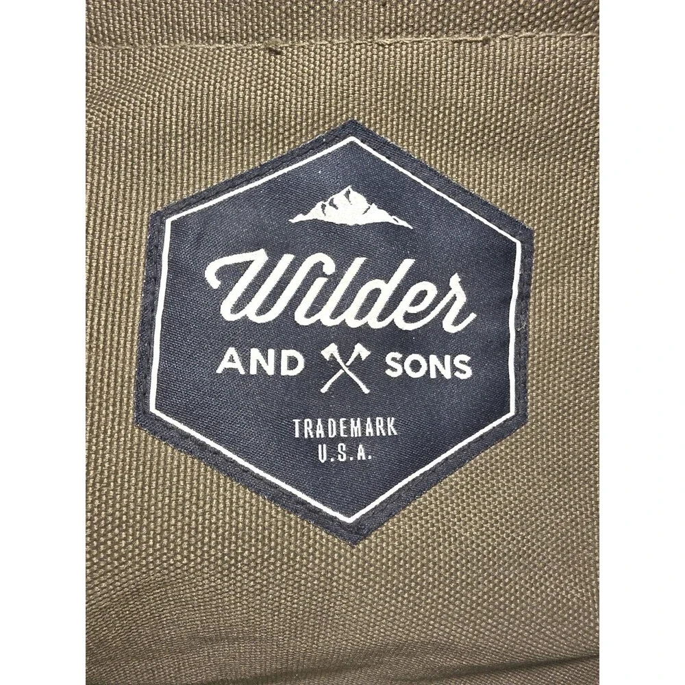 Wilder And Sons Backpack With Laptop Pocket Green - Perfect Condition - Picture 3 of 8
